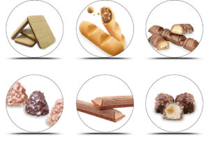 Irregularly shaped wafer chocolate production line