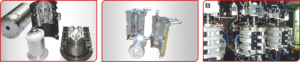 Rotary blow molding die
