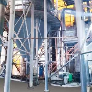 Spray drying tower waste heat utilization energy saving system