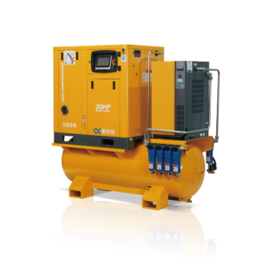 Permanent magnet variable frequency with gas storage tank series