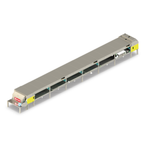 Single steel strip flake machine
