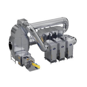 Drying machine gas closed cycle&waste heat recovery unit